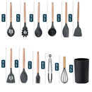 Kit 11 Utensílios de Cozinha em Silicone Minimalista