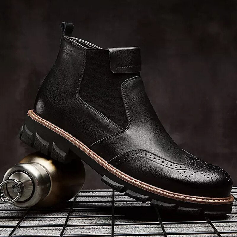 Bota Masculina de Couro Clássica - EliteCraft