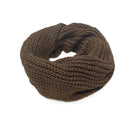 Cachecol Feminino de Tricô em Lã com Duas Voltas