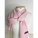 Cachecol Pashmina Unissex Liso 130g com Franjas