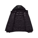 Jaqueta Masculina Puffer Impermeável Capuz Removível