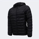 Jaqueta Masculina Puffer Impermeável Capuz Removível