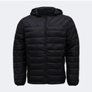 Jaqueta Masculina Puffer Impermeável Capuz Removível