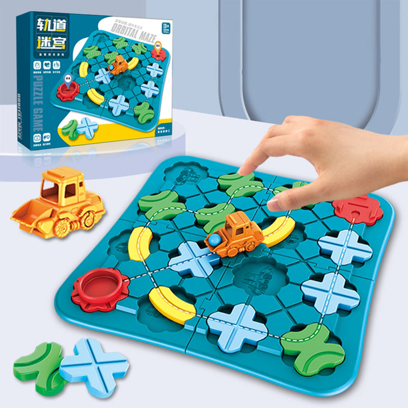 Jogo Montessori de Desafios Lógicos com Carrinho - SmartPlay