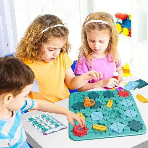 Jogo Montessori de Desafios Lógicos com Carrinho - SmartPlay