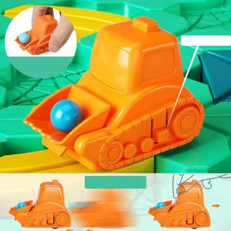 Jogo Montessori de Desafios Lógicos com Carrinho - SmartPlay