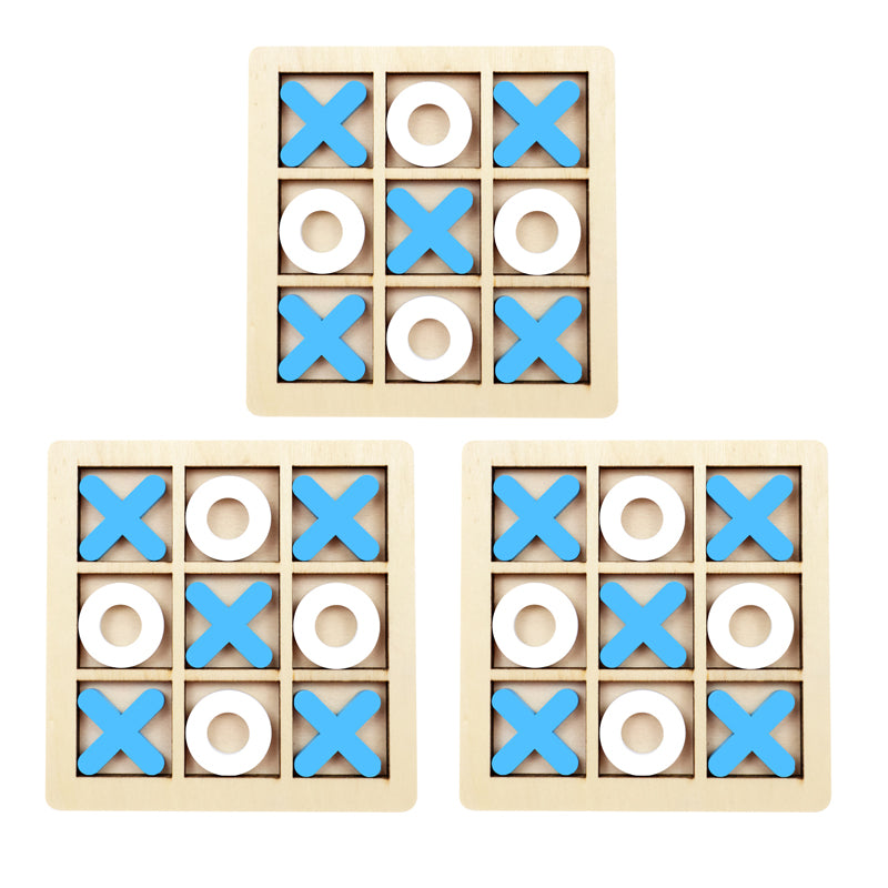 Jogo da Velha Montessori em Madeira – Brinquedo Educativo de Raciocínio para Crianças – Compre 2 Leve 3
