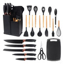Kit 19 Peças Utensílios de Cozinha Completo com Tábua