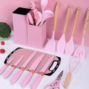 Kit 19 Peças Utensílios de Cozinha Completo com Tábua