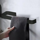 Kit Acessórios de Banheiro Preto de Alumínio