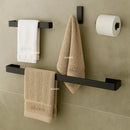 Kit Acessórios de Banheiro Preto de Alumínio