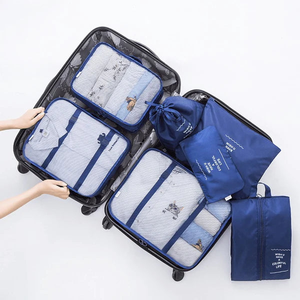 Kit Organizador de Malas para Viagens - TravelEase - Compre 4 e Leve 7