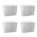 Kit com 4 Caixas Organizadoras Rattan 20L com Tampa