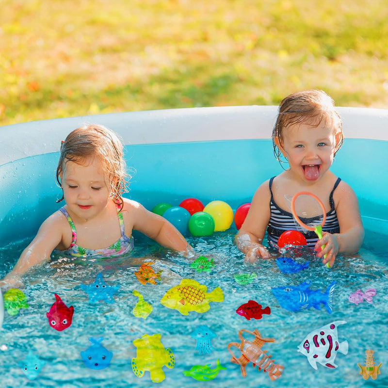 Kit de Brinquedos de Pesca Infantil – Jogo Educativo para Banho e Piscina