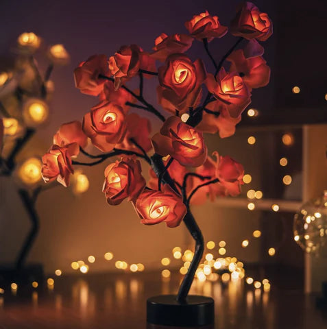 Luminária Árvore de Rosa Eterna - ForeverGlow