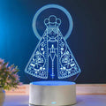 Luminária de Decoração 3D Nossa Senhora 16 Cores