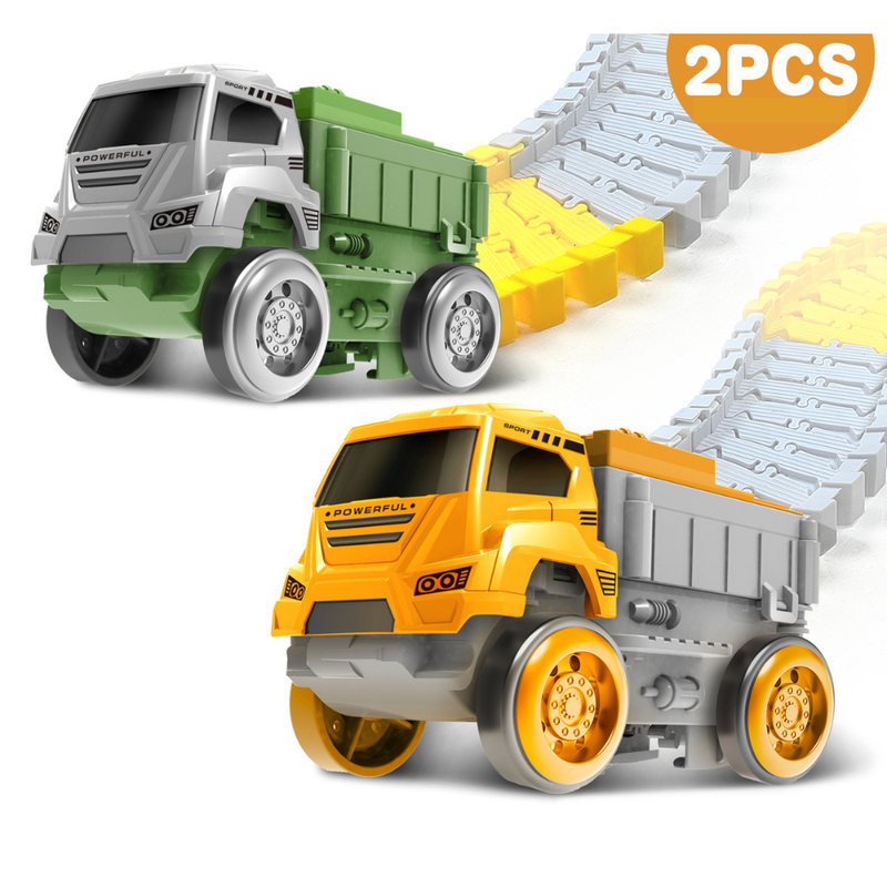 Pista Elétrica Infantil com Dinossauros – Brinquedo Educativo de Montar com Carros, Loopings e Acessórios Interativos,