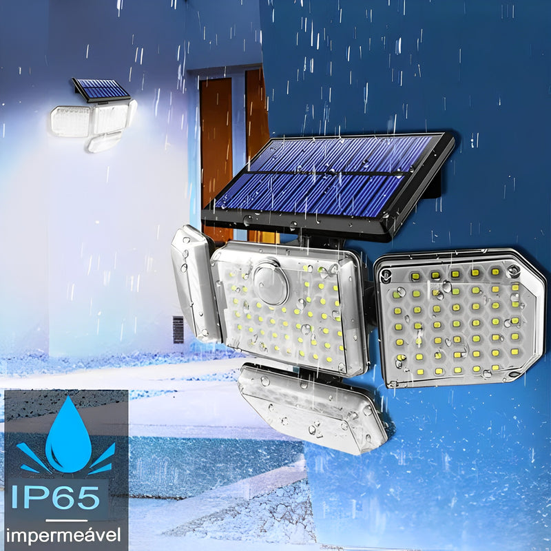 Refletor Led Solar Refletor Led Solar Com 3 Cabeças 800W - EcoLight