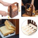 Suporte Guia de Corte para Pão – Fatiador Dobrável em Plástico para Pães Caseiros e Torradas