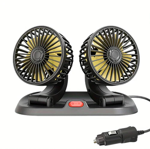 Ventilador Duplo Automotivo Portátil - BreezeDrive