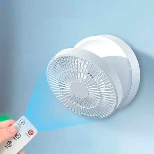 Ventilador com LED Portátil Recarregável - LightBreeze