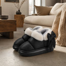 Bota Feminina Tornozelo Pelucia Preto Inverno 8