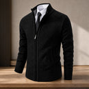 Casaco Masculino Fleece Gola Alta Velo Cardigan 1