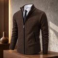 Casaco Masculino Fleece Gola Alta Velo Cardigan 5