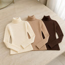 Kit 3 Blusas Tricot Feminina Gola Alta Canelada Basica 6