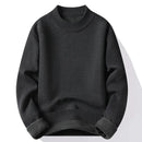sueter-masculino-gola-alta-mock-neck-trico-liso-casual-pulover-manga-longa-para-outono-e-inverno - 4