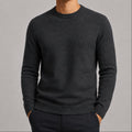 sueter-masculino-trico-padrao-diamante-decote-redondo-casual-manga-longa-versatil-para-inverno-cor-04-cinza-escuro
