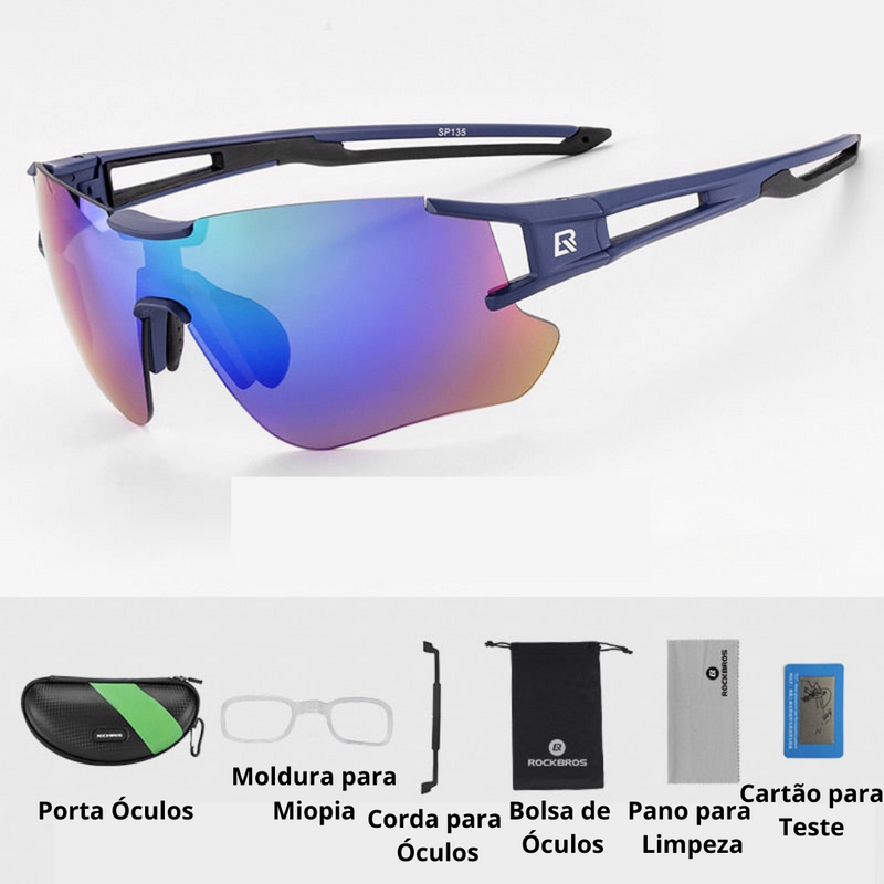 Óculos Ciclismo Lentes Fotocromáticas UV400 Masculino/Feminino RockBros