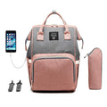 Bolsa Mochila Maternidade LeQueen USB