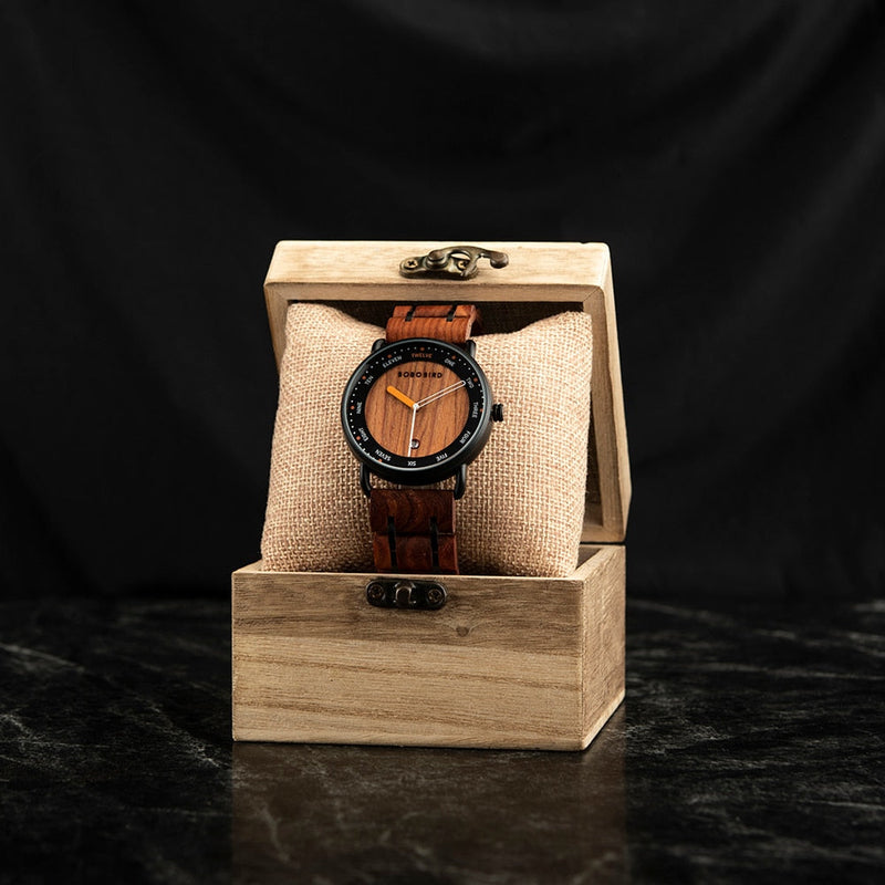 Relógio Masculino Bobo Bird Brand Luxury