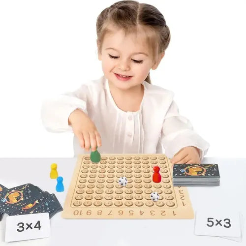 Jogo de Tabuleiro de Multiplicação para Crianças