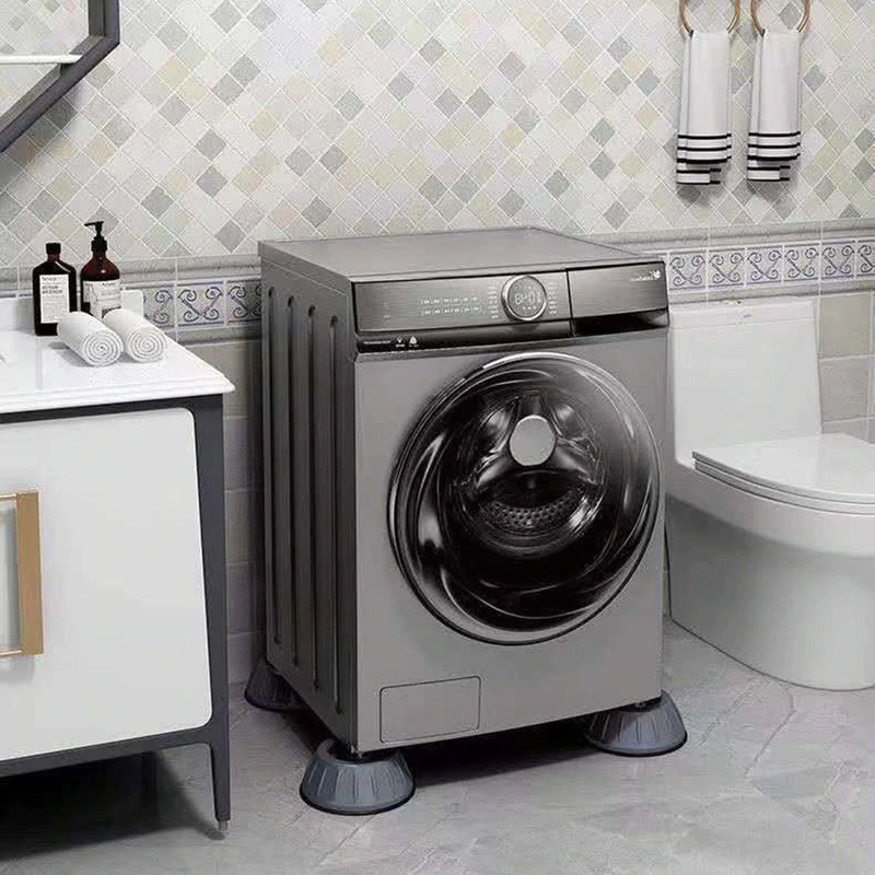 Kit com 4 Pés Anti Vibração Para Máquina de Lavar