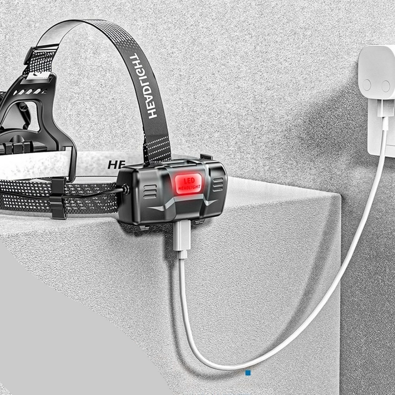 Lanterna de Cabeça Zoom Super Potente - Recarregável USB