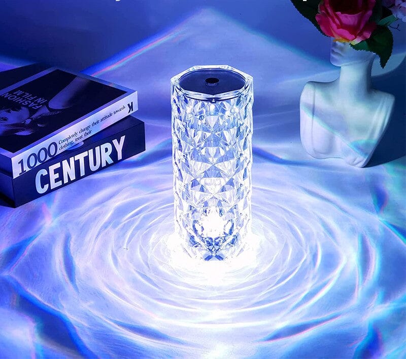 Luminária de Luxo Cristal Light 16 Cores - Sensível ao Toque + Controle Remoto