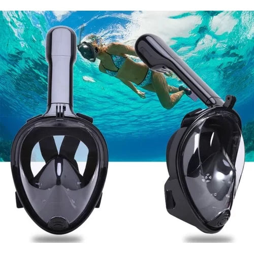 Máscara de Mergulho Snorkel com Suporte para Câmera GoPro