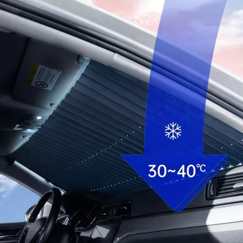 Protetor Solar Automotivo Retrátil com Proteção UV - SolarShield