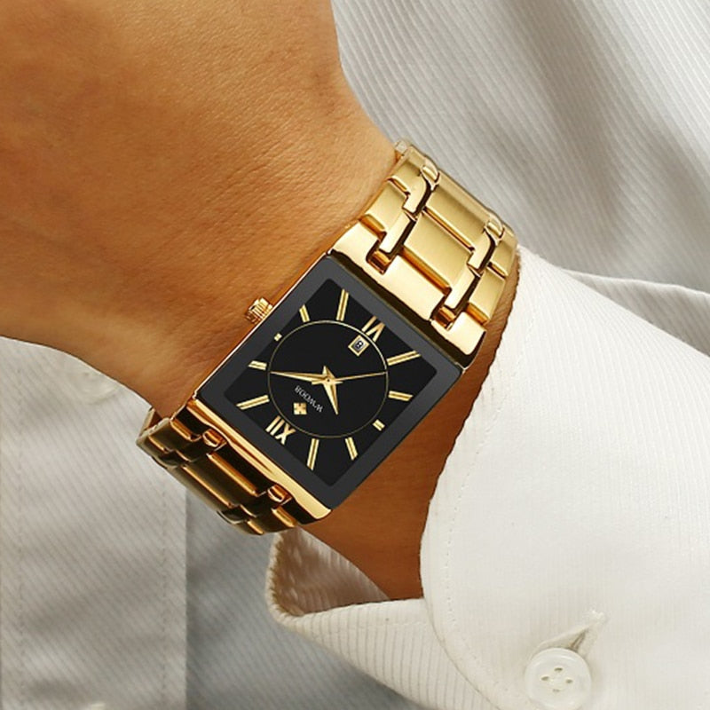 Relógio Masculino Gold Watch