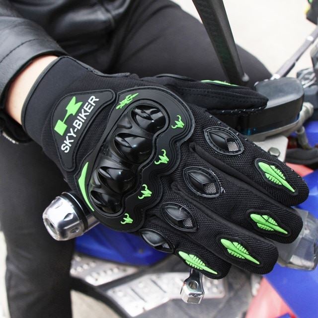 Luva Motociclista Couro Resistente Impermeavel - Hand Shield